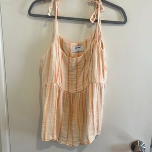 Summer tie shoulder top